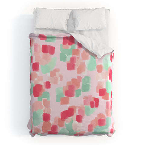Lisa Argyropoulos Abstract Floral Duvet Cover