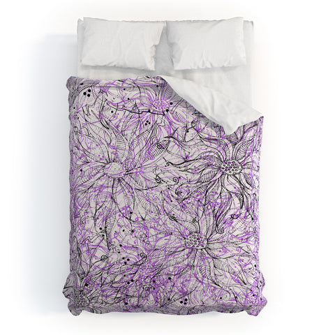 Lisa Argyropoulos Angelica Purple Duvet Cover