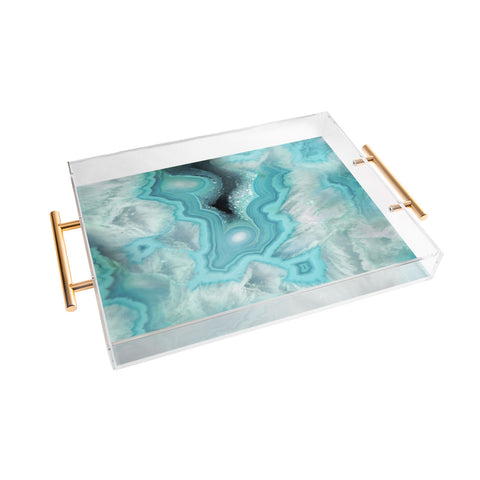 Lisa Argyropoulos Aqua Sea Stone Acrylic Tray