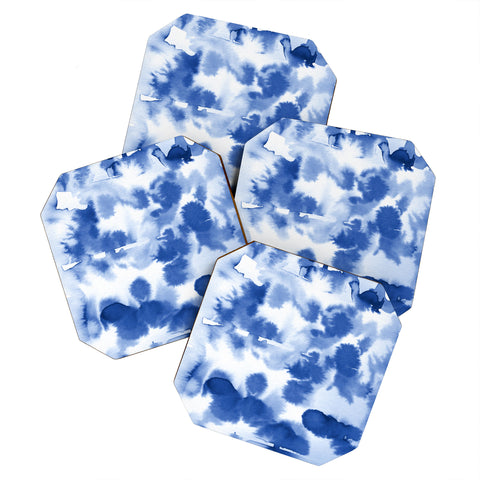 Lisa Argyropoulos Aquatica Denim Blues Coaster Set