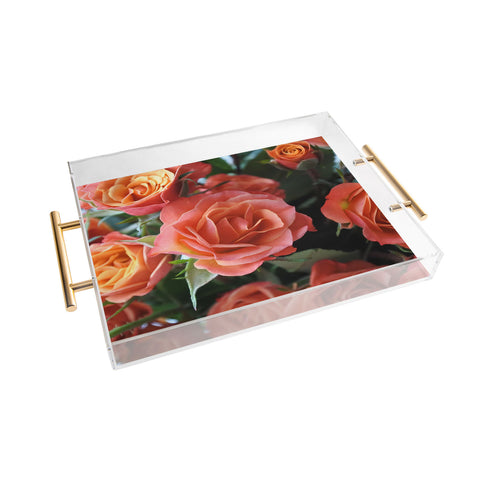 Lisa Argyropoulos Autumn Rose Acrylic Tray