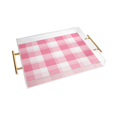 Lisa Argyropoulos Berry Sweet Checks Acrylic Tray