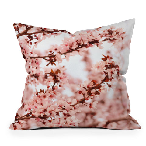 Lisa Argyropoulos Blissfully Pink Outdoor Throw Pillow