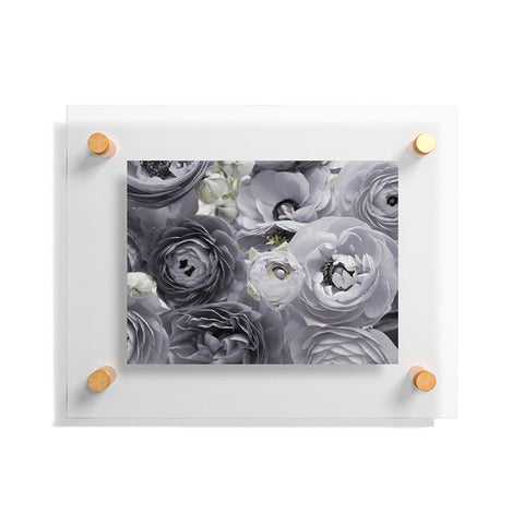 Lisa Argyropoulos Bloom Sweetly Whispered Gray Floating Acrylic Print
