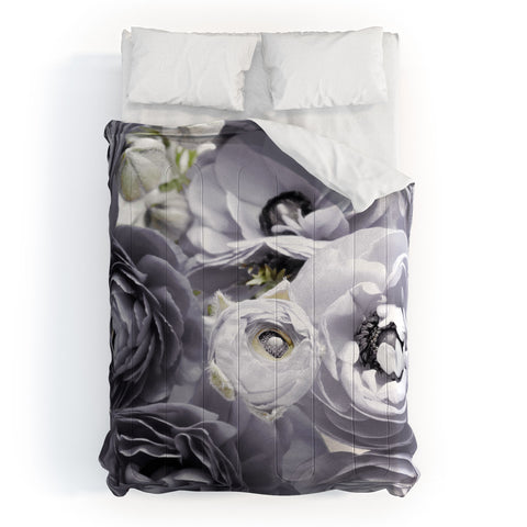 Lisa Argyropoulos Bloom Sweetly Whispered Gray Comforter