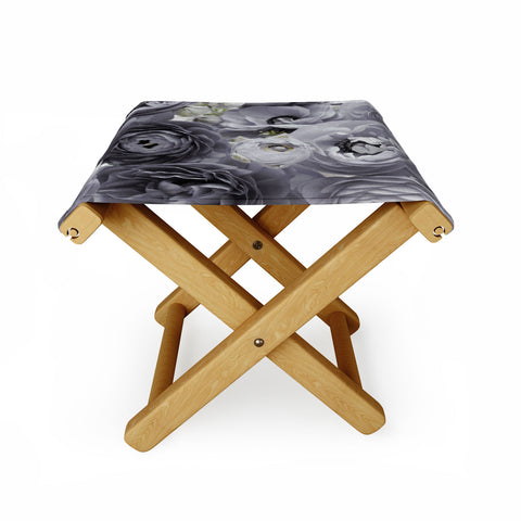 Lisa Argyropoulos Bloom Sweetly Whispered Gray Folding Stool