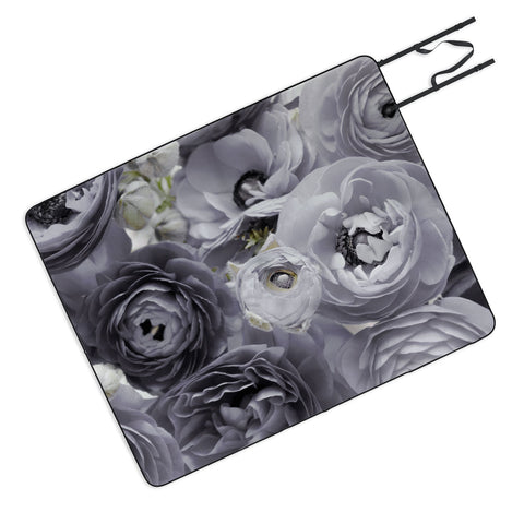 Lisa Argyropoulos Bloom Sweetly Whispered Gray Picnic Blanket
