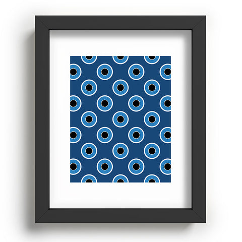 Lisa Argyropoulos Blue Eyes Blue Recessed Framing Rectangle