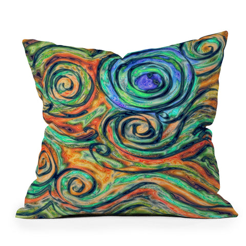 Lisa Argyropoulos Blue Moon Outdoor Throw Pillow