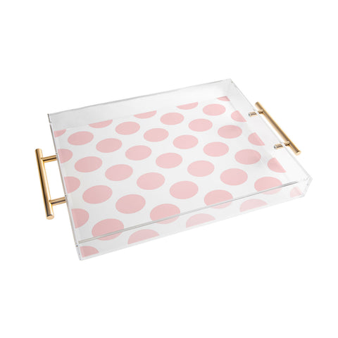 Lisa Argyropoulos Blushed Kiss Dots Acrylic Tray
