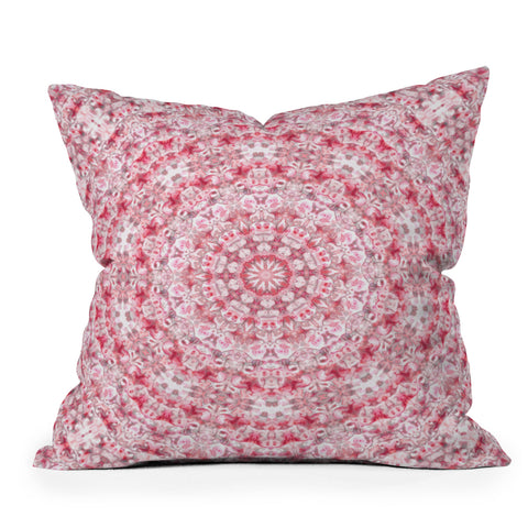 Lisa Argyropoulos Boho Blush Kaleido Outdoor Throw Pillow