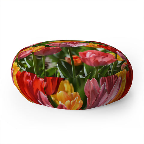 Lisa Argyropoulos Brilliant Spring Floor Pillow Round