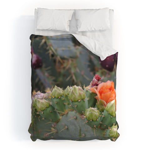 Lisa Argyropoulos Budding Prickly Pear Duvet Cover
