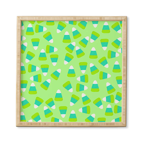 Lisa Argyropoulos Candy Corn Jumble Fang Green Framed Wall Art