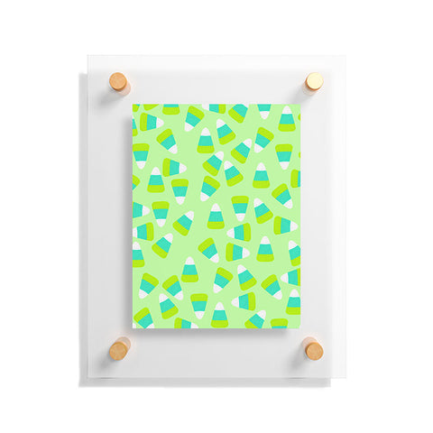 Lisa Argyropoulos Candy Corn Jumble Fang Green Floating Acrylic Print