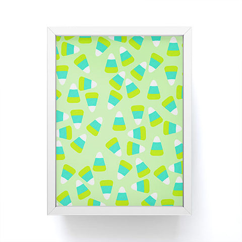 Lisa Argyropoulos Candy Corn Jumble Fang Green Framed Mini Art Print