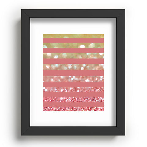 Lisa Argyropoulos Champagne Tango Stripes Recessed Framing Rectangle