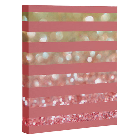 Lisa Argyropoulos Champagne Tango Stripes Art Canvas