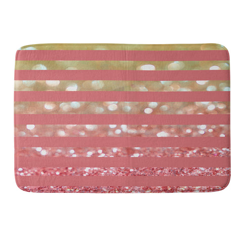Lisa Argyropoulos Champagne Tango Stripes Memory Foam Bath Mat