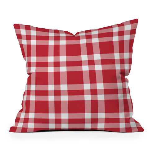 Lisa Argyropoulos Cheery Checks Outdoor Throw Pillow