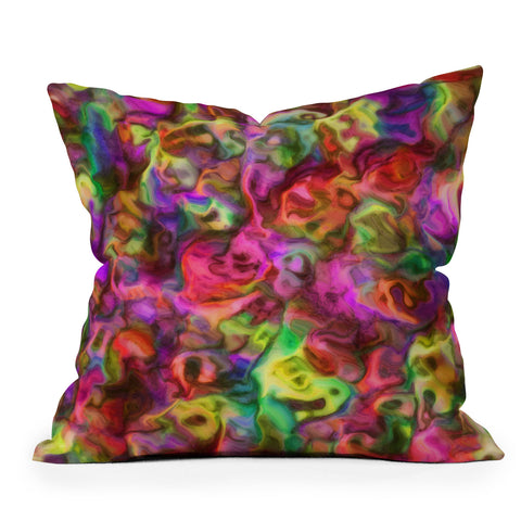 Lisa Argyropoulos Colour Aquatica Passion Pink Outdoor Throw Pillow