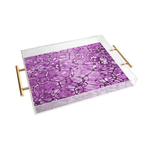 Lisa Argyropoulos Connections In Purple Acrylic Tray