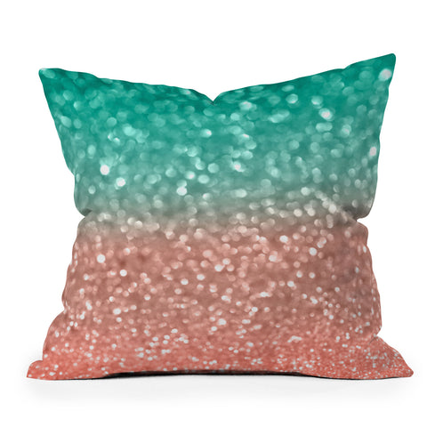 Lisa Argyropoulos Coral Meets Sea Throw Pillow