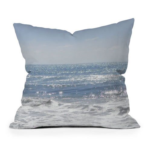 Lisa Argyropoulos Crystal Blue Outdoor Throw Pillow