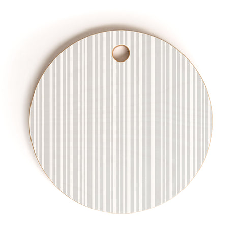 Lisa Argyropoulos Dove Stripe Cutting Board Round