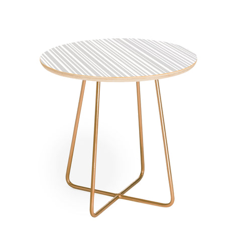 Lisa Argyropoulos Dove Stripe Round Side Table