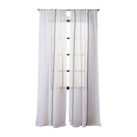 Lisa Argyropoulos Dove Stripe Sheer Window Curtain