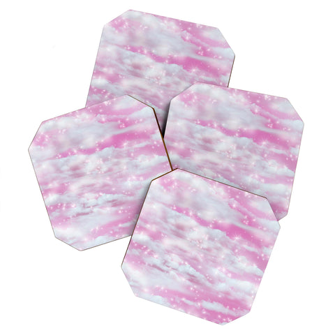 Lisa Argyropoulos Dream Big In Pink Coaster Set