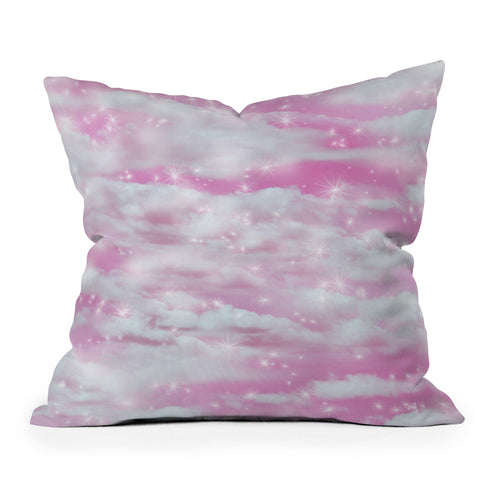 Lisa Argyropoulos Dream Big In Pink Outdoor Throw Pillow