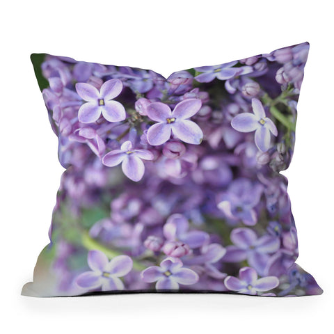 Lisa Argyropoulos Dreamy Lilacs Outdoor Throw Pillow