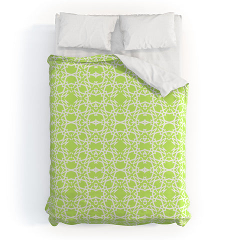 Lisa Argyropoulos Electric In Honeydew Duvet Cover