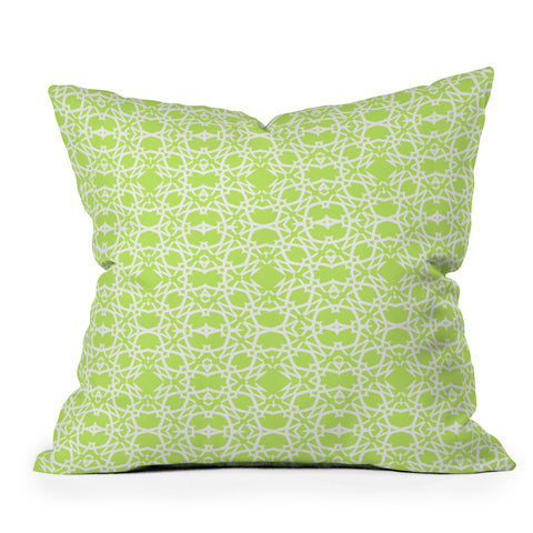 Lisa Argyropoulos Electric In Honeydew Outdoor Throw Pillow