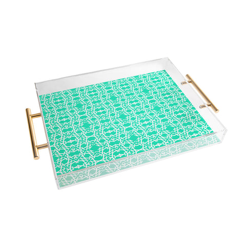 Lisa Argyropoulos Electric In Sea Green Acrylic Tray