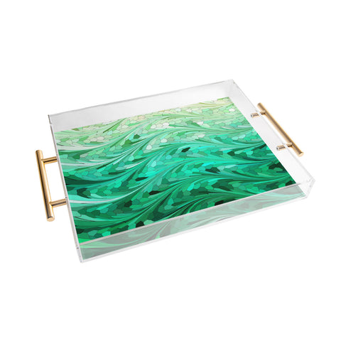 Lisa Argyropoulos Emerald Sea Acrylic Tray