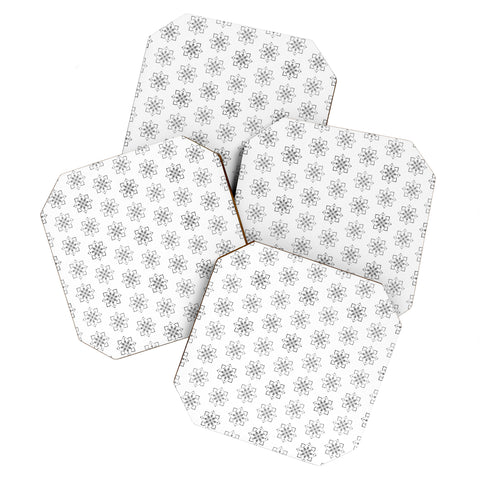 Lisa Argyropoulos Florence Monochrome on White Coaster Set
