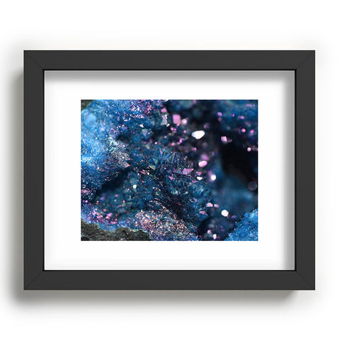 Lisa Argyropoulos Geode Abstract Teal Recessed Framing Rectangle