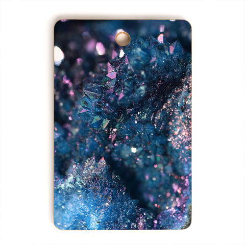 Lisa Argyropoulos Geode Abstract Teal Cutting Board Rectangle
