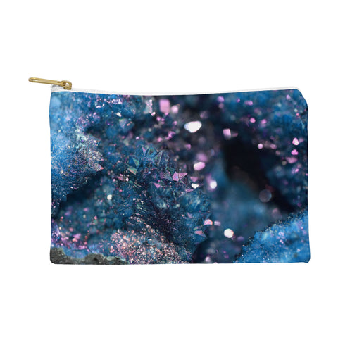 Lisa Argyropoulos Geode Abstract Teal Pouch