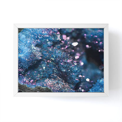 Lisa Argyropoulos Geode Abstract Teal Framed Mini Art Print