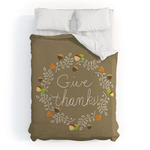 Lisa Argyropoulos Giving Thanks Duvet Cover