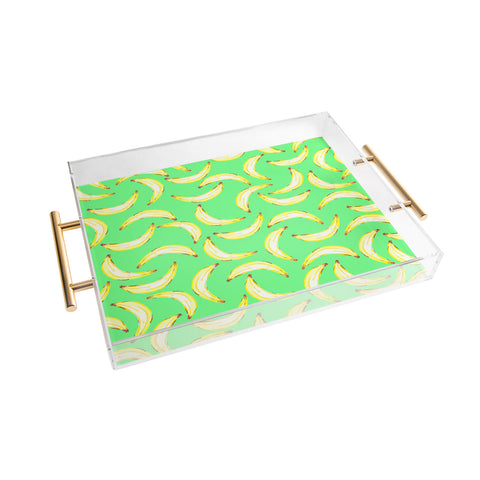 Lisa Argyropoulos Gone Bananas Green Acrylic Tray