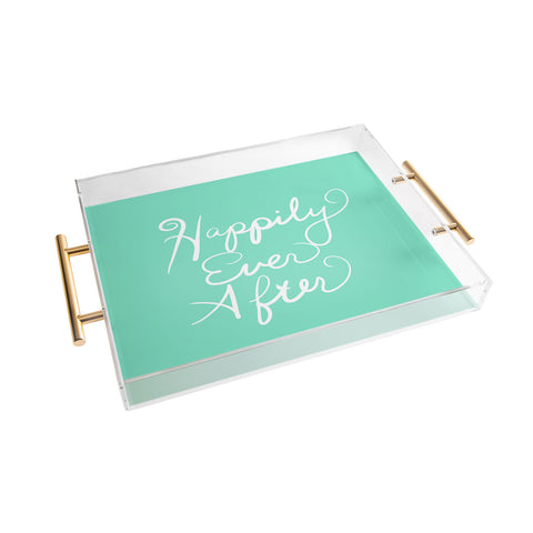 Lisa Argyropoulos Happily Ever After Aquamint Acrylic Tray