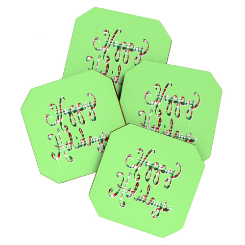Lisa Argyropoulos Happy Holidays Coaster Set