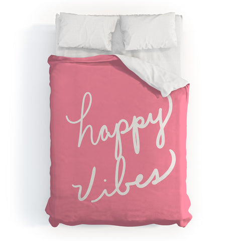 Lisa Argyropoulos Happy Vibes Rose Duvet Cover