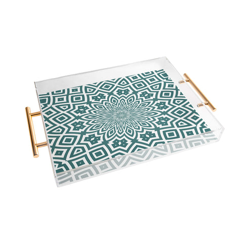 Lisa Argyropoulos Helena Teal Acrylic Tray