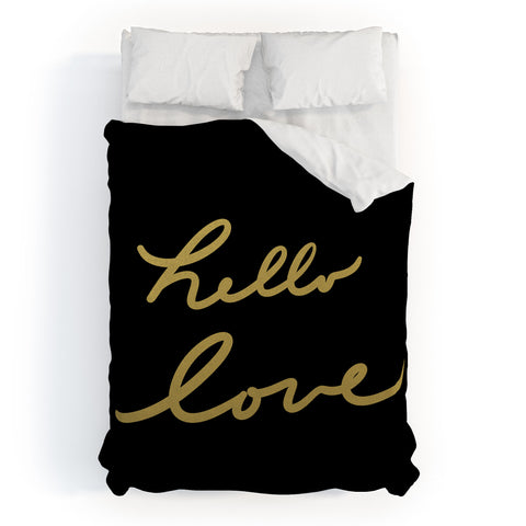 Lisa Argyropoulos hello love Duvet Cover